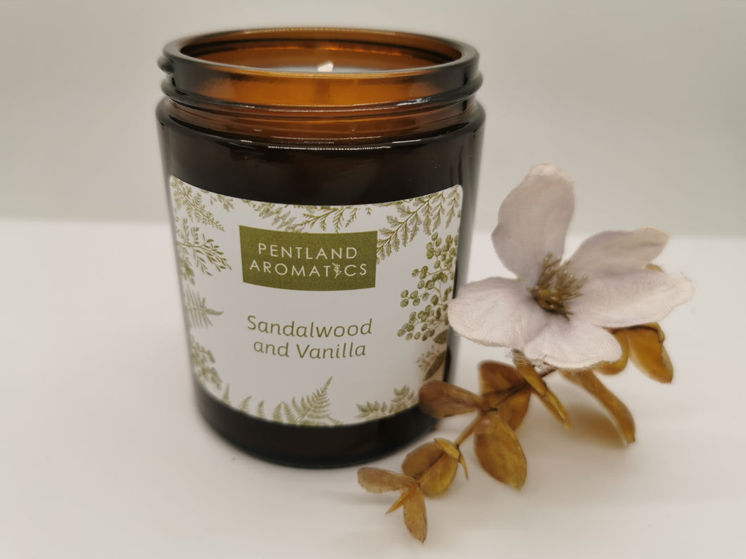 Handmade Candle - Sandalwood and Vanilla